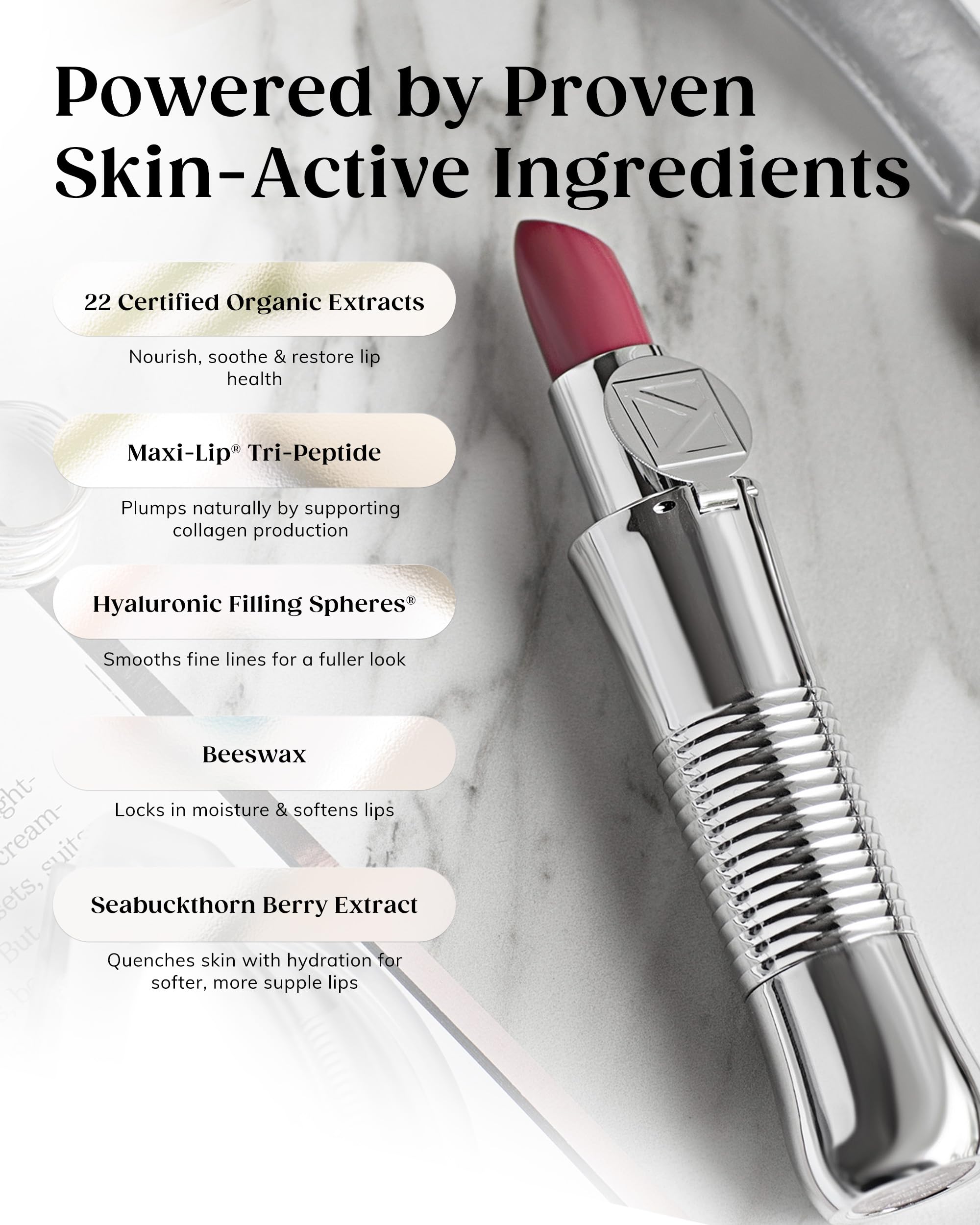 KAPLAN MD Perfect Pout seabuckthorn extract highlights nourishing formula