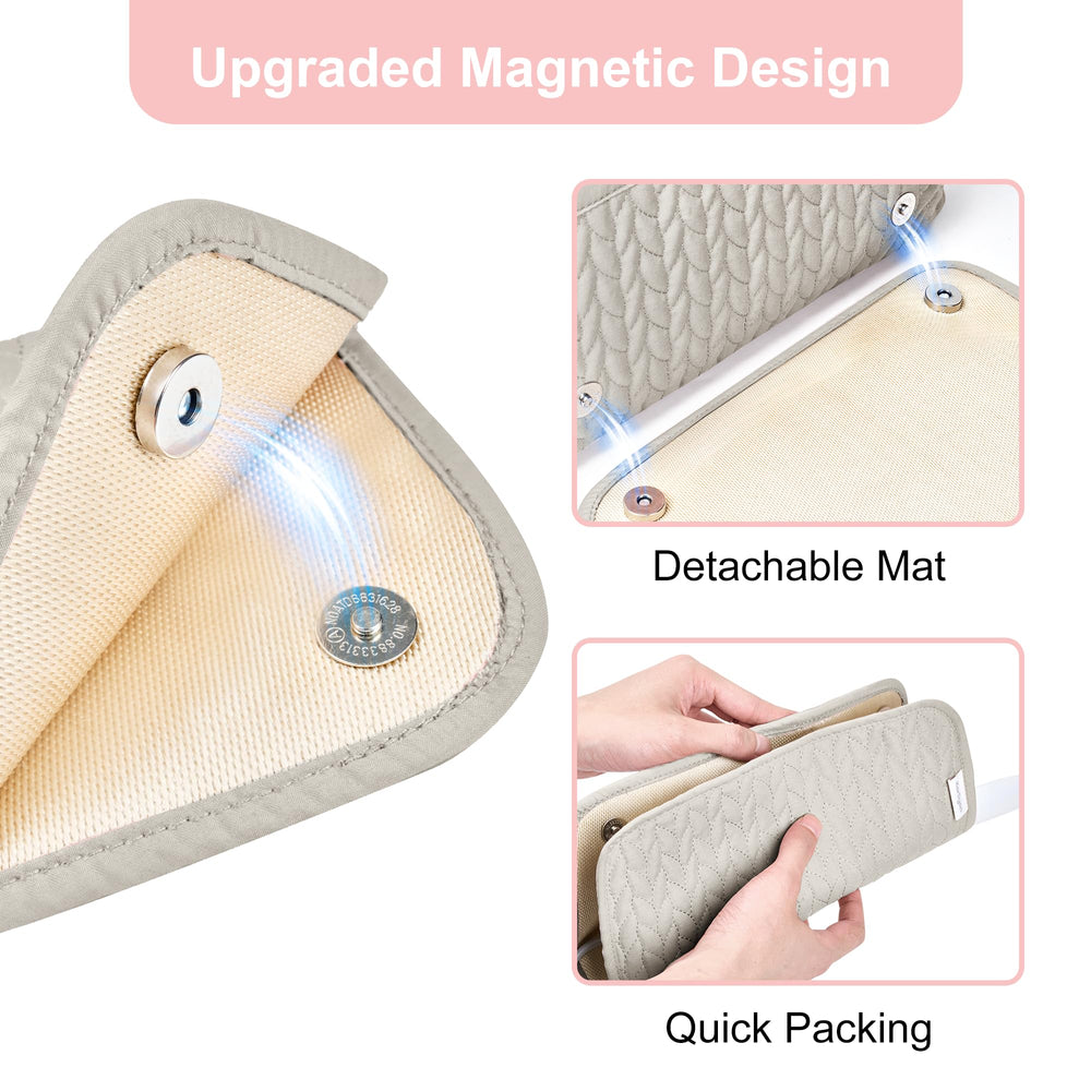 KarSyon Padded interior and central divider protect tools from bumps during travel.