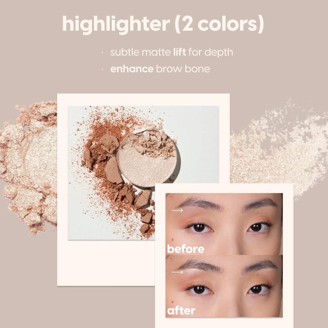 Kara Beauty Eyebrow Kit application demo highlighting precise shaping.