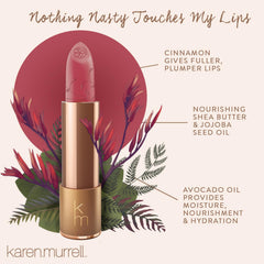 Karen Murrell Violet Mousse packaging closeup highlighting sustainable packaging