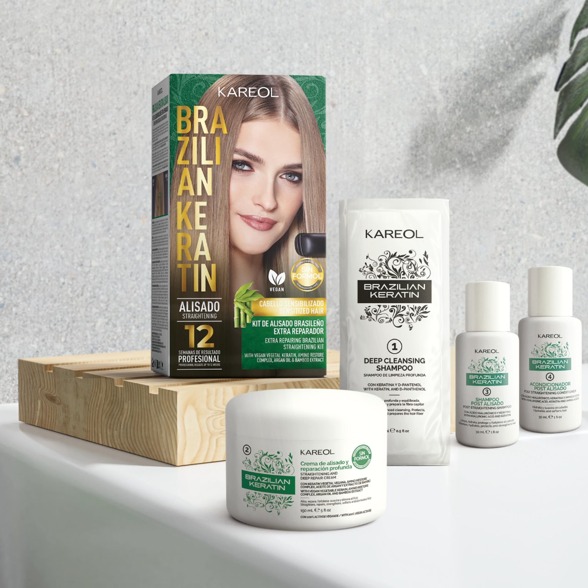 Kareol kit flat-iron sealing helps lock in lasting smoothness