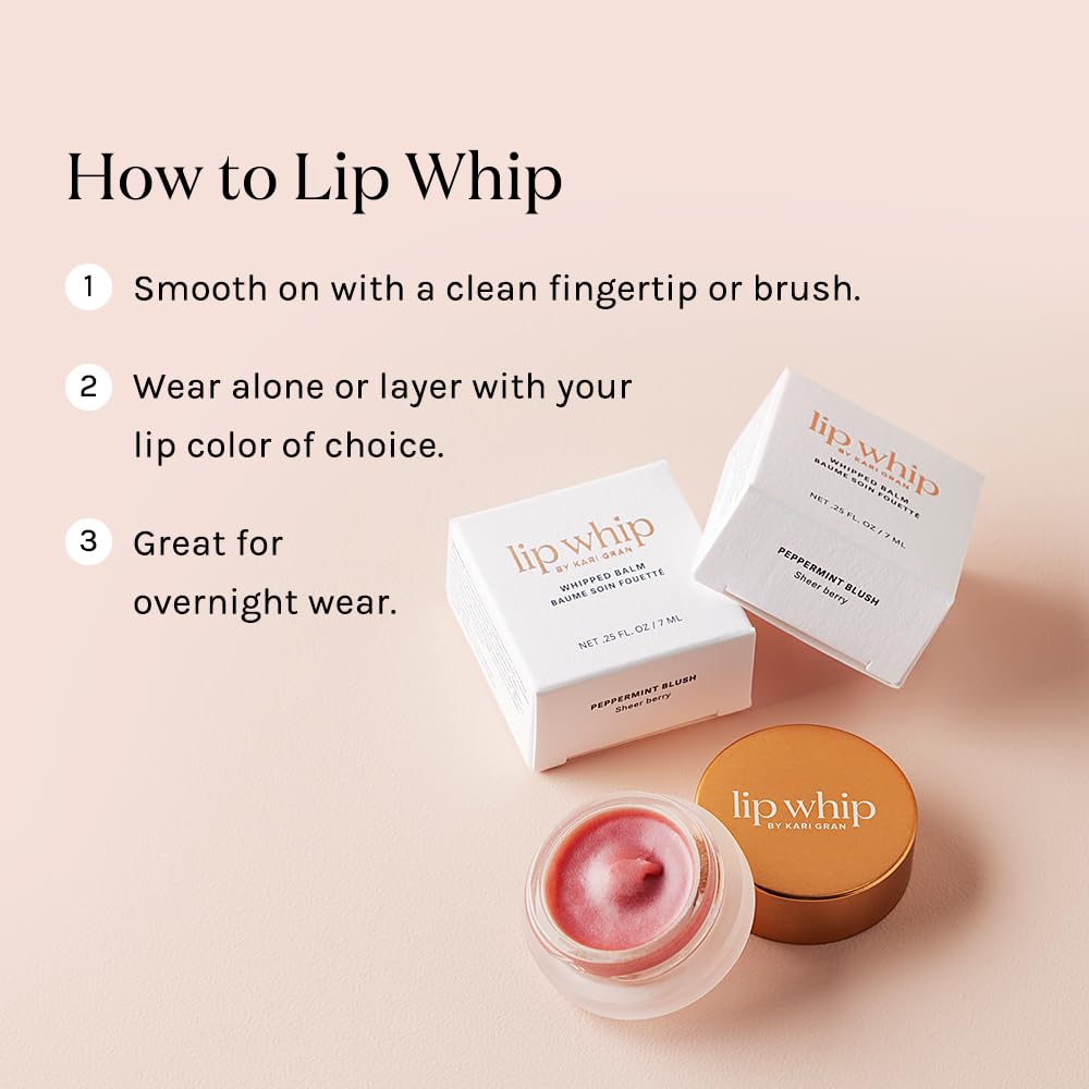 Kari Gran Lip Whip peppermint scent offers refreshing feel on application