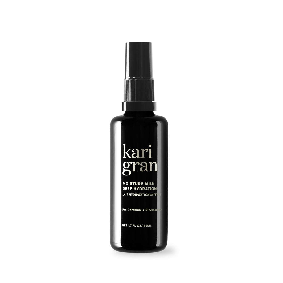 Kari Gran Moisture Milk bottle close-up highlighting barrier hydration