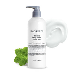 Karl&amp;Häns Botanic Body Lotion Double Mint bottle front for refreshed skin all day