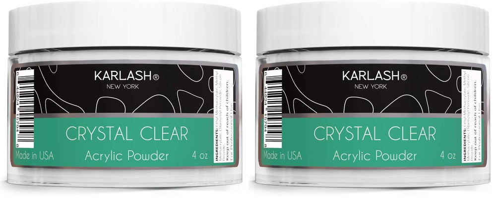 Karlash crystal-clear acrylic powder with bubble-free formula for ultra clarity