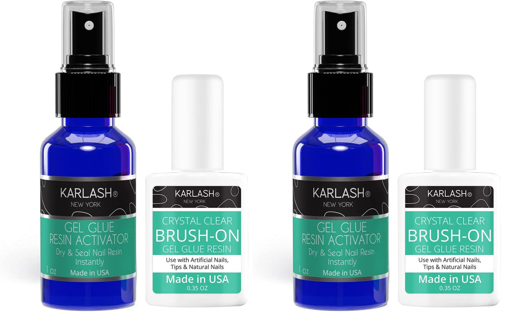 Karlash dip system brush-on glue gel in action for smooth dip application