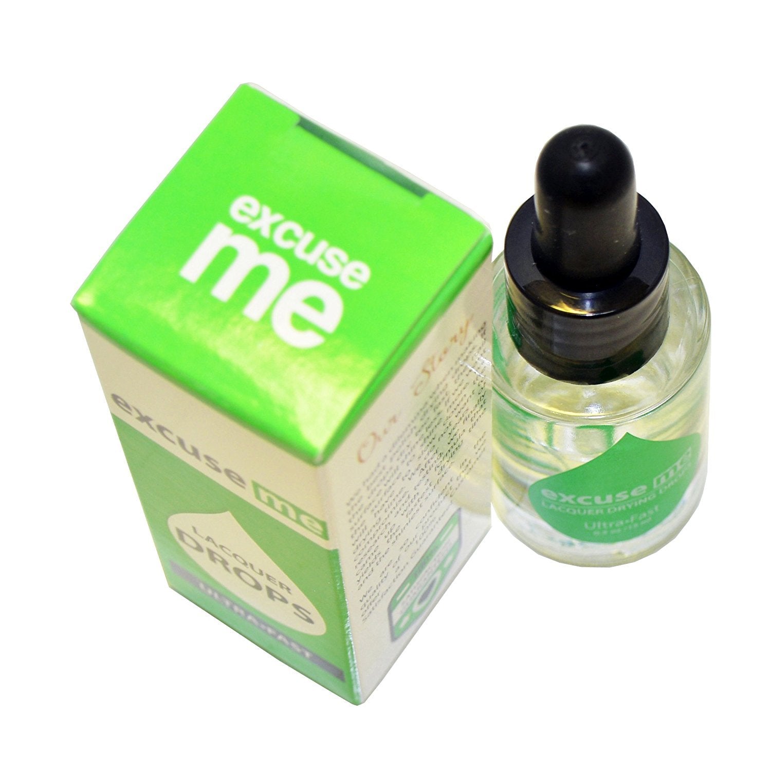 Nails with a smooth, protected finish after using Excuse Me drops