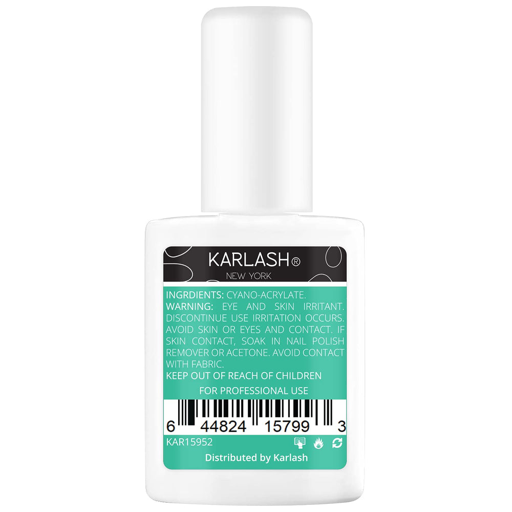 Karlash glue gel brush applying smooth coat on nail