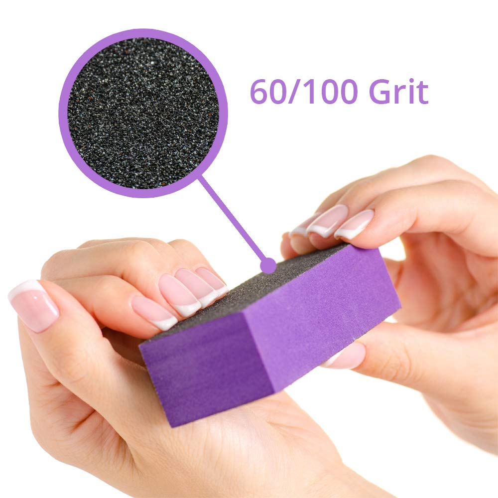 Karlash purple buffer in packaging image ready for home nail prep and polish prep.