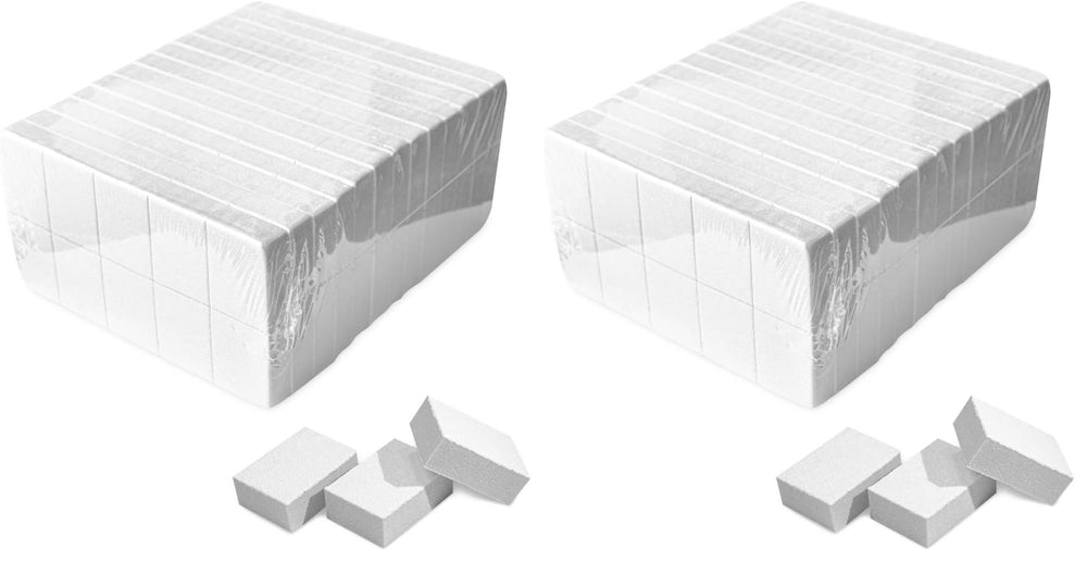 Karlash nail mini white buffer block with 80/100 grit for prep before polish