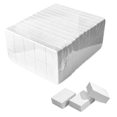 Karlash Nail Mini White Buffer Block front view with two-sided 80/100 grit for prep