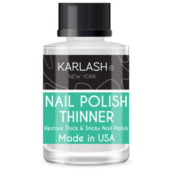 Karlash nail polish thinner bottle pour for smooth, even polish consistency.