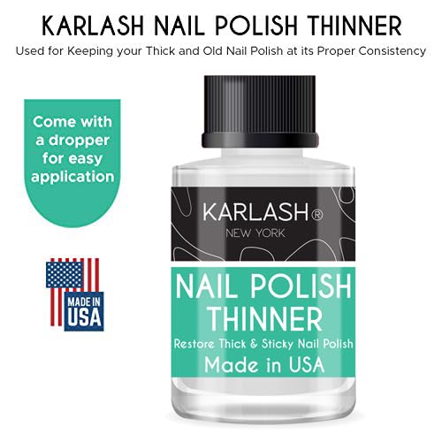 Karlash thinner dropper application enables precise drops for consistent results.