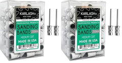 Karlash zebra medium-grit sanding bands packaging for quick prep and storage.