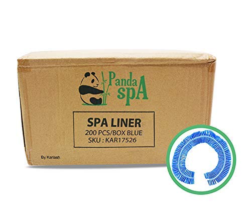 Karlash PandaSpa blue liners box for pedicure spa, quick setup and hygienic one-time use.