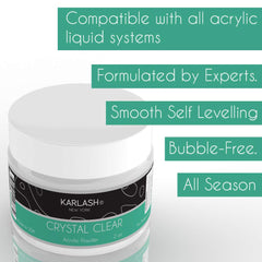 Karlash acrylic powder compatible with all liquids for versatile use