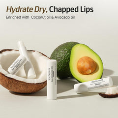 Karl&Häns coconut oil lip balm forms a moisturizing film