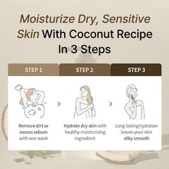 Karl&Häns Hydrating Body Wash mellow coconut fragrance for refreshing shower.