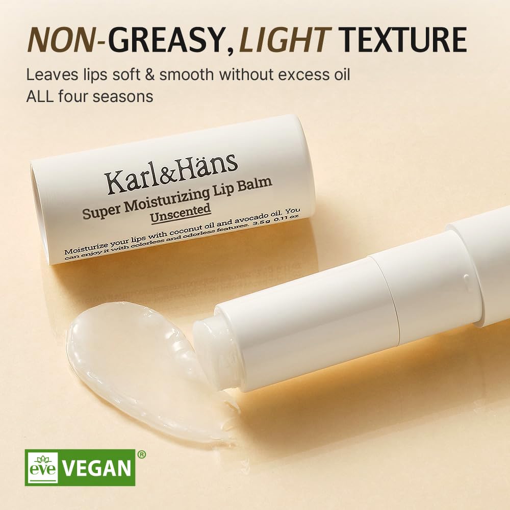 Karl&Häns lip balm with non-slippery texture for easy application