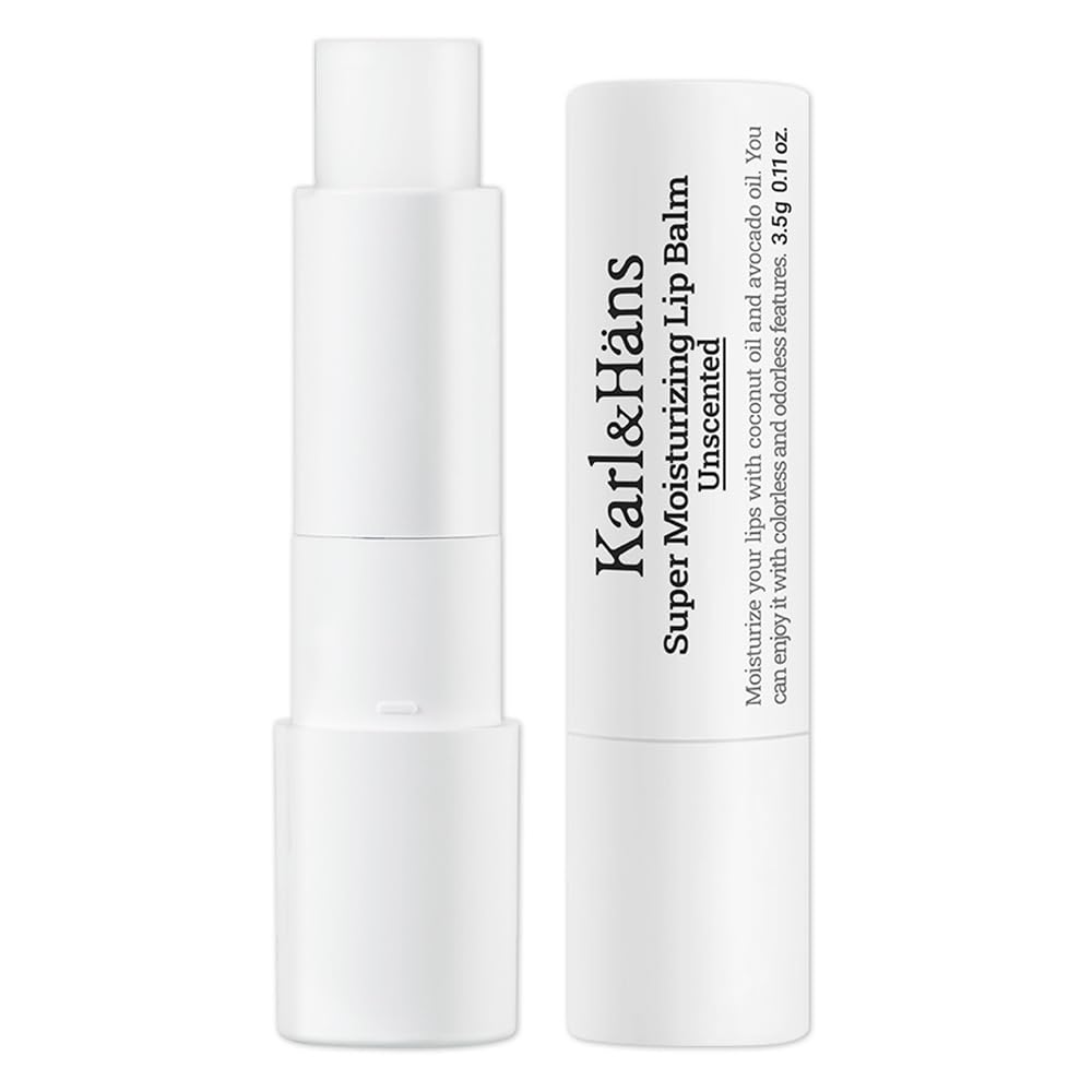 Karl&Häns unscented lip balm application for smooth, hydrated lips