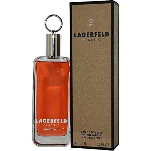 Lagerfeld by Karl Lagerfeld for Men packaging featuring the bottle, ideal for gifting or evening wear.