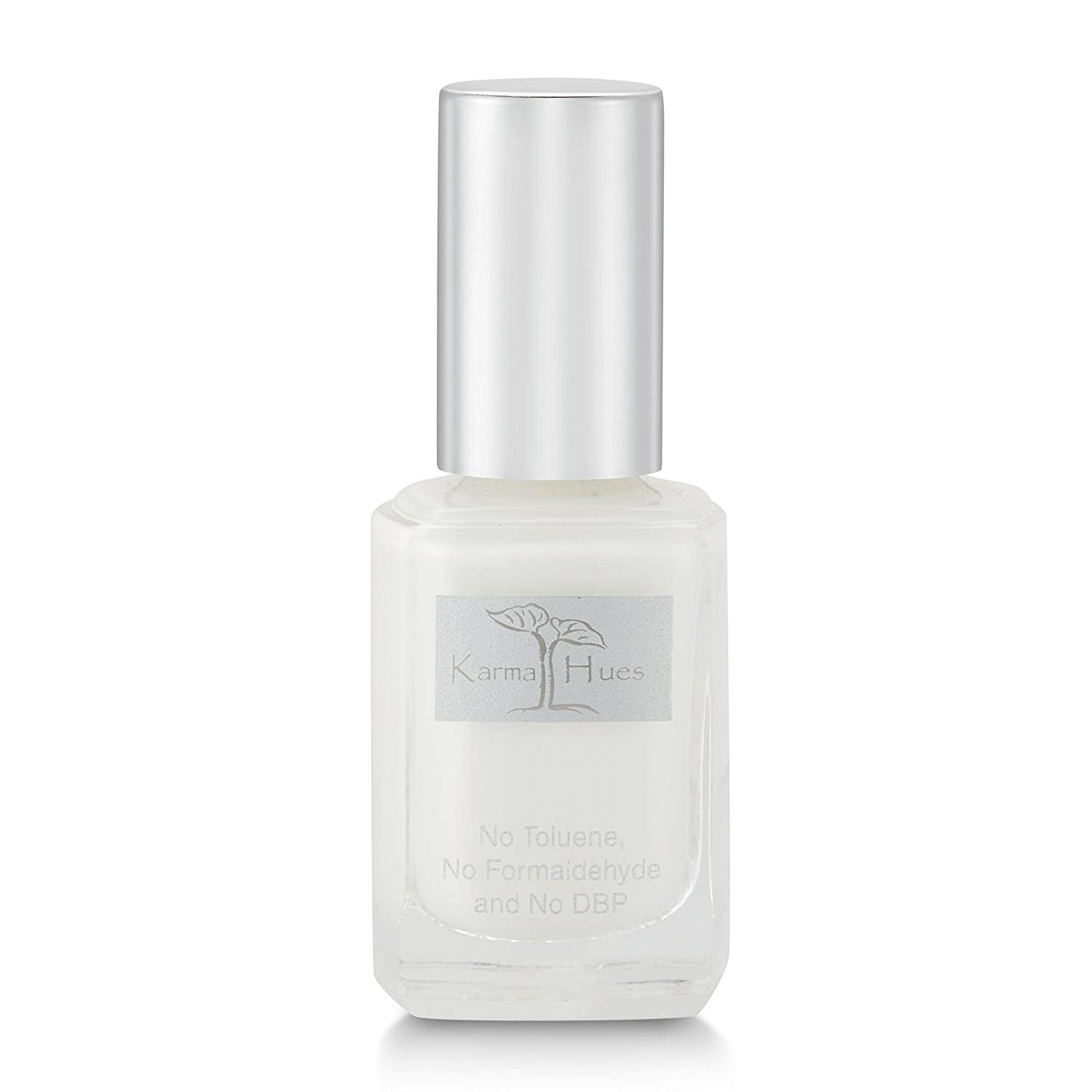 Karma Organic French White nail polish bottle highlights a non toxic formula