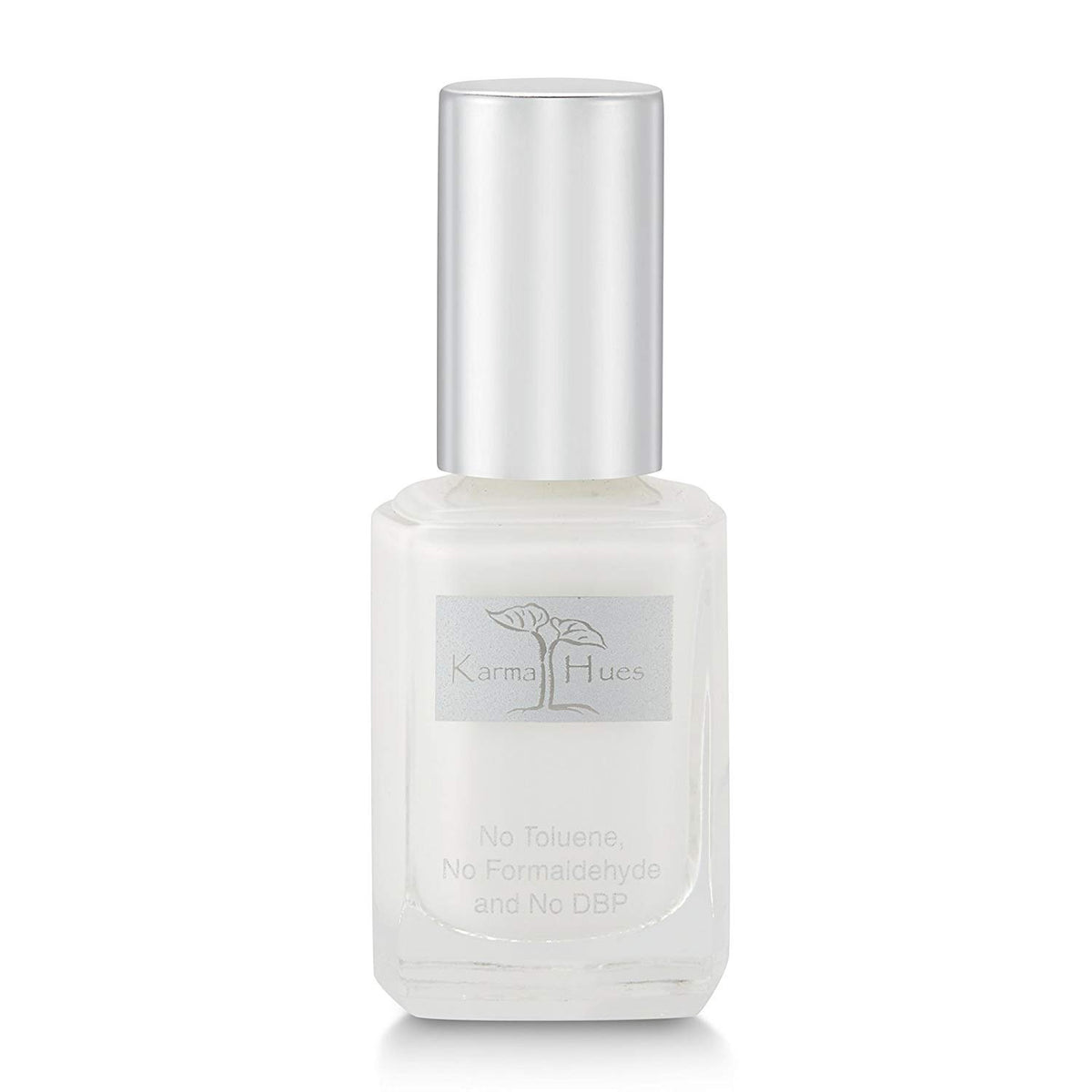 Karma Organic French White nail polish bottle highlights a non toxic formula