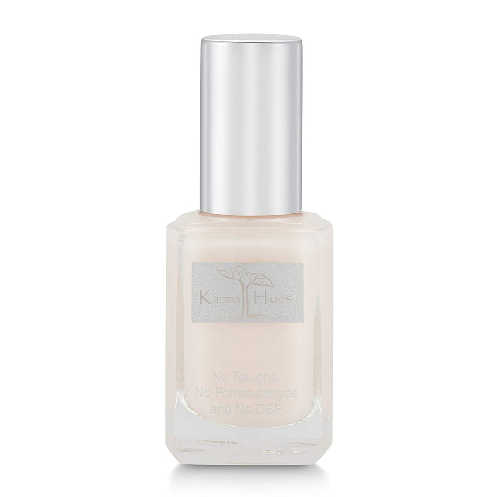 Karma Organic Heavenly Haze nail-paint-bottle shows non-toxic, fast-drying color.