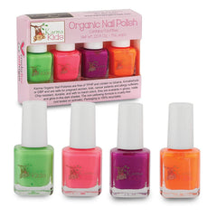 Karma Organic Kids Nail Polish Box No. 2 packaging emphasizing eco-friendly materials for gifting