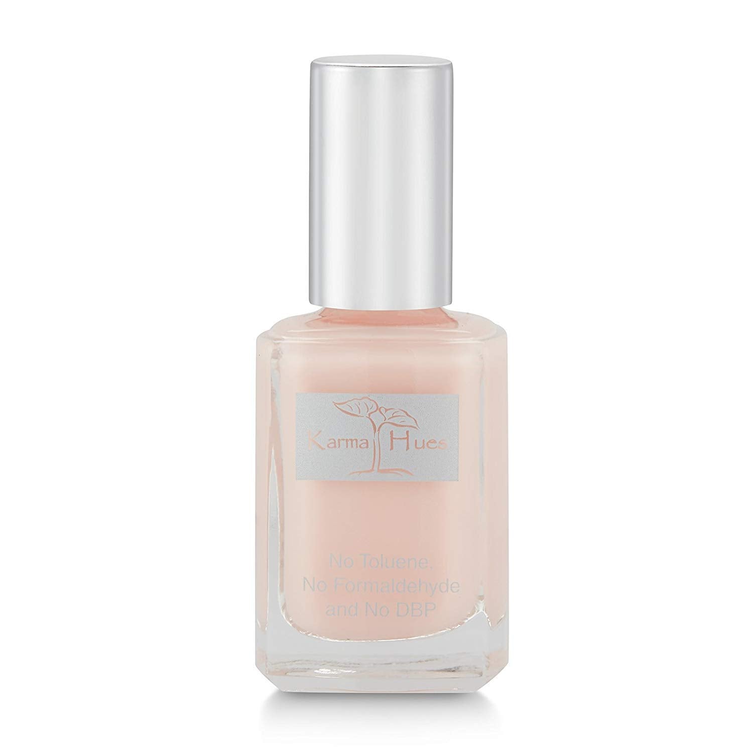 Karma Organic nail polish brush in action for smooth, even application.