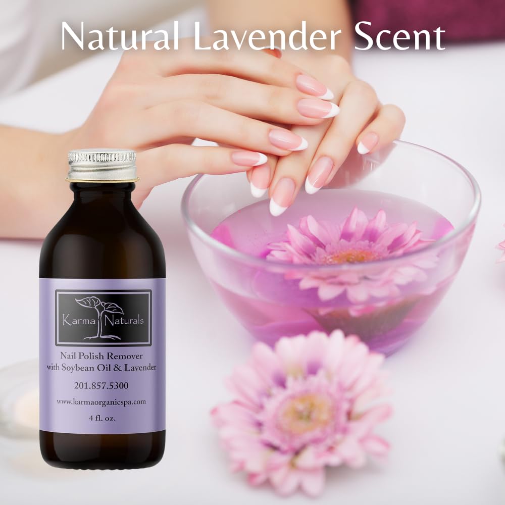 Karma Organic Nail Remover ingredients soybean oil promote gentle nourishment.