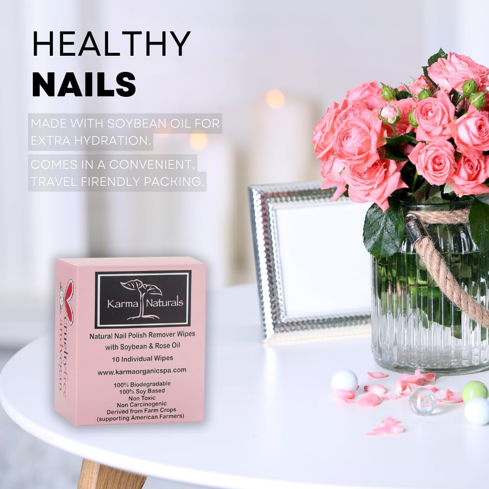 Karma Organic rose aroma wipes offer a pleasant scent during cleanup