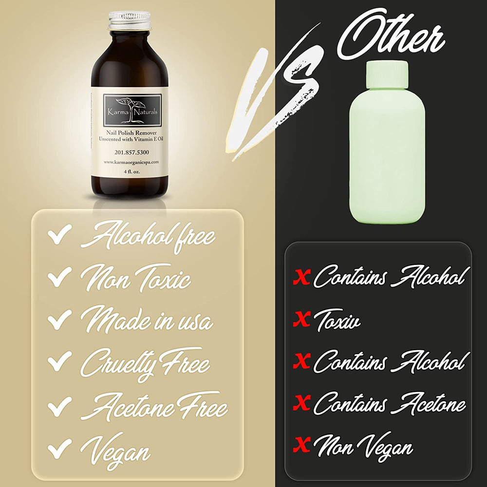 Karma Organic vitamin-enriched nail-care promotes cuticle softness and nail vitality.