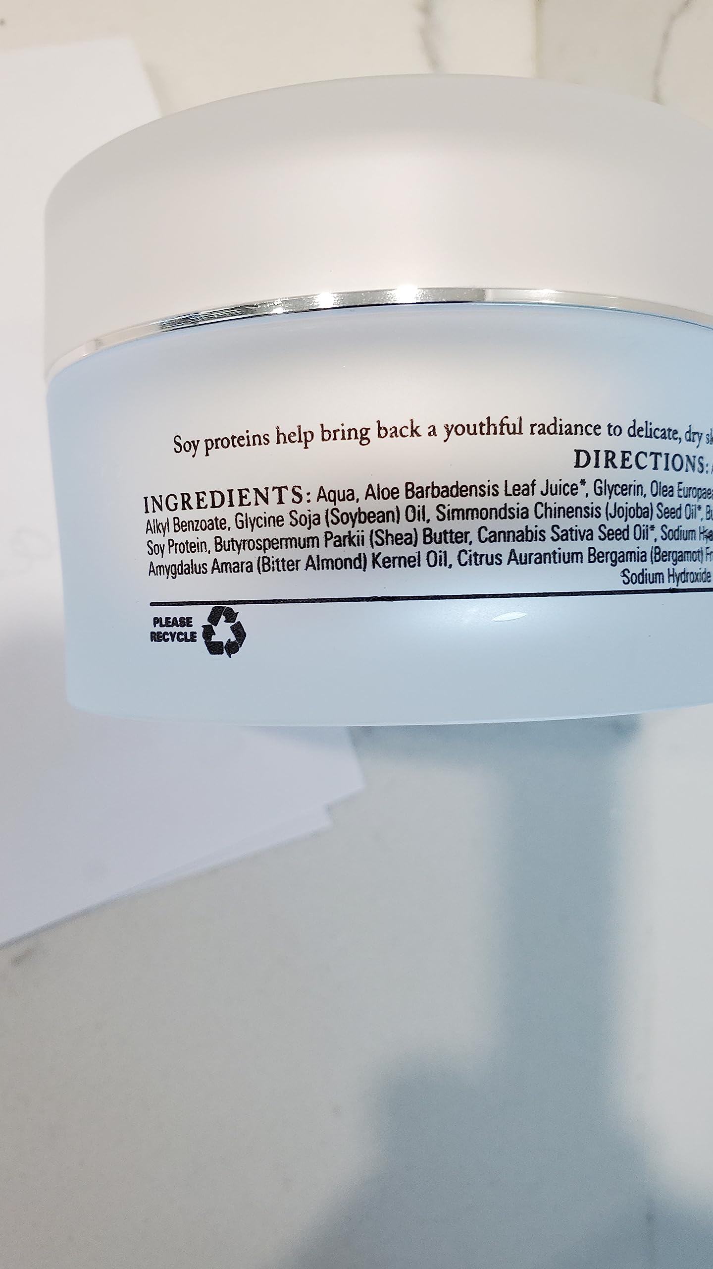 KarmaCeuticles creme closeup texture highlights rich emollients for lasting moisture.