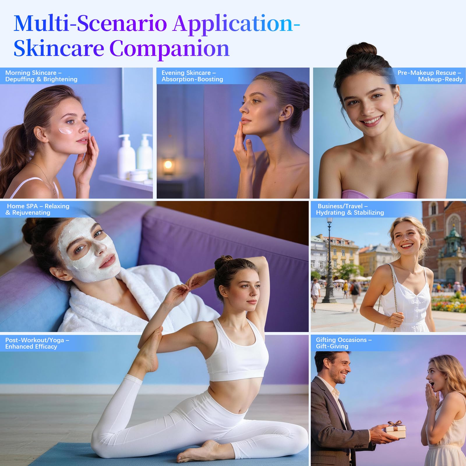 Karrong cyan-light mode helps even skin tone and reduce dullness.