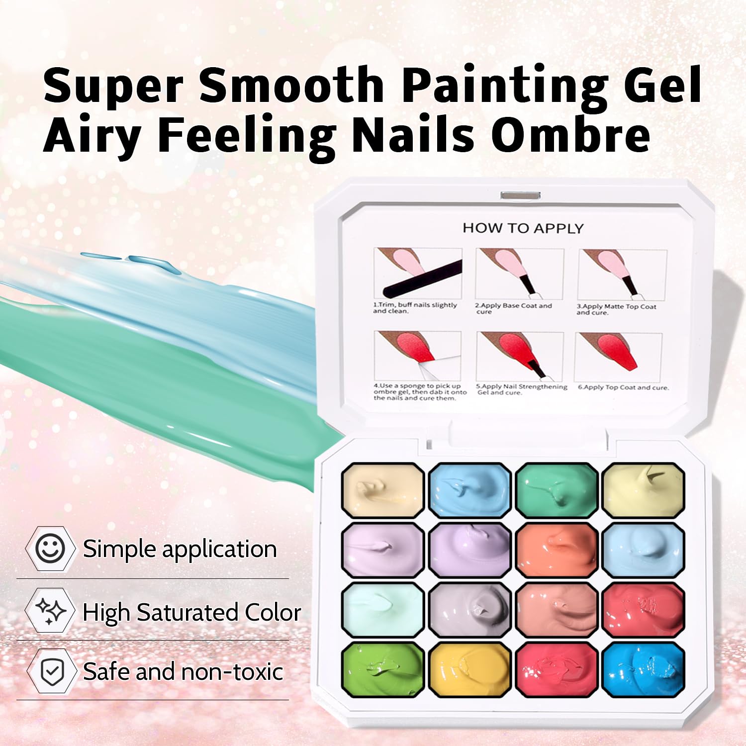 Karroy Blooming Aura Nails Drawing Gel supports playful nail art designs.