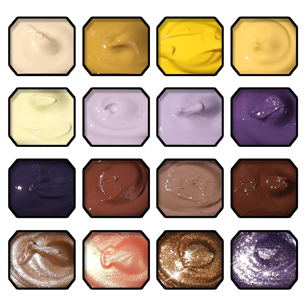 Karroy chrome-ready gel works with powder for luminous effects