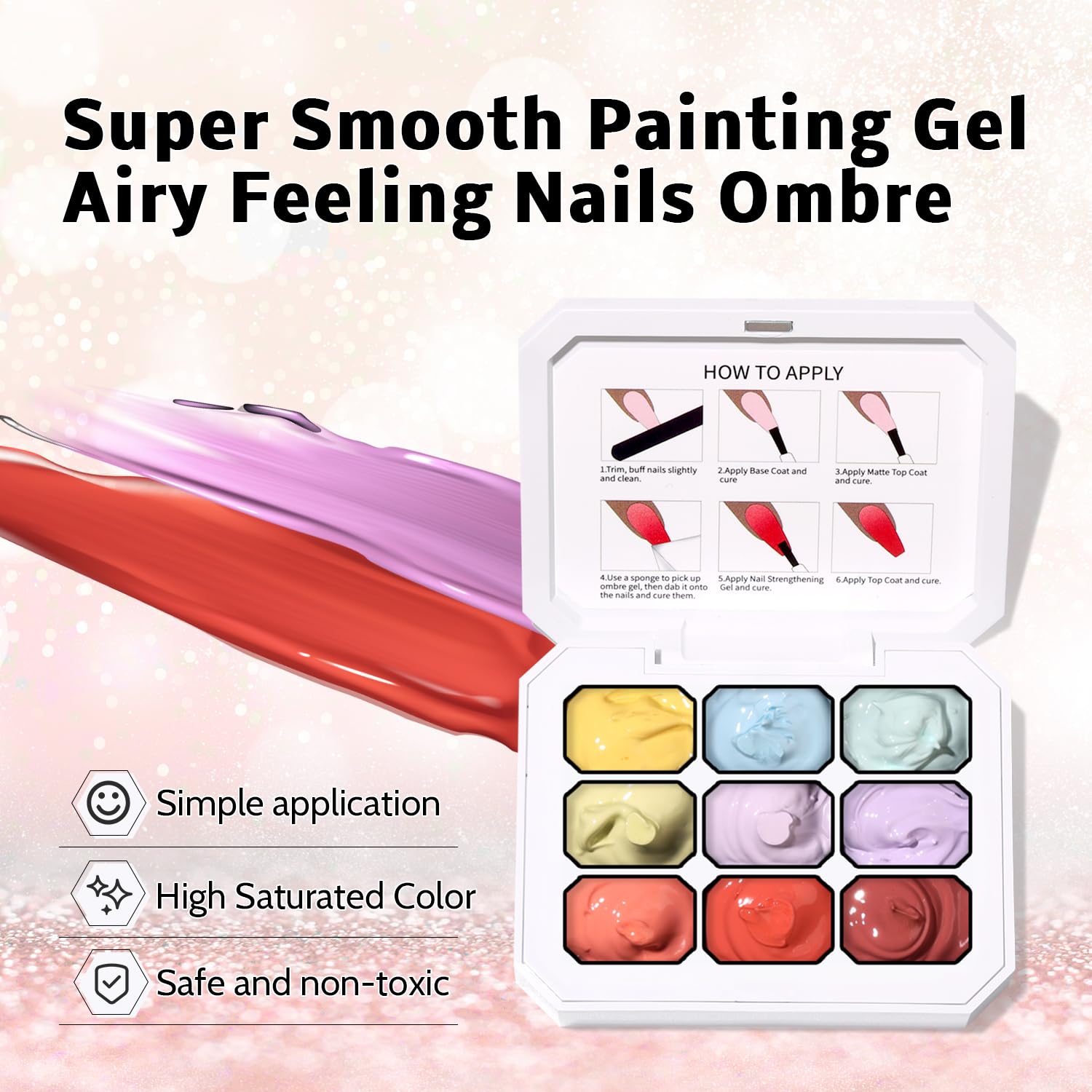 Karroy floral painting nail art with delicate petal details