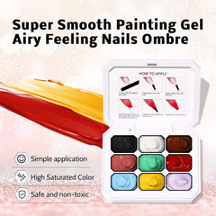 Karroy floral pattern nail paint gel helps you craft delicate nail designs.