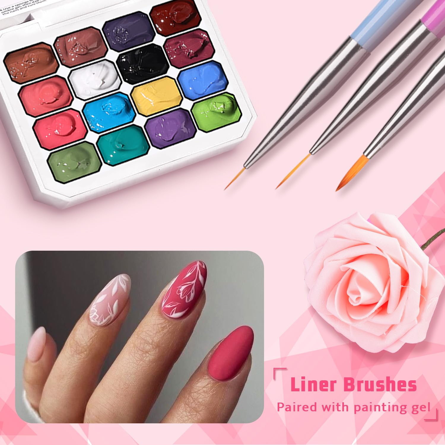Karroy gradient nails achieve blooming color effects for beginners and enthusiasts.