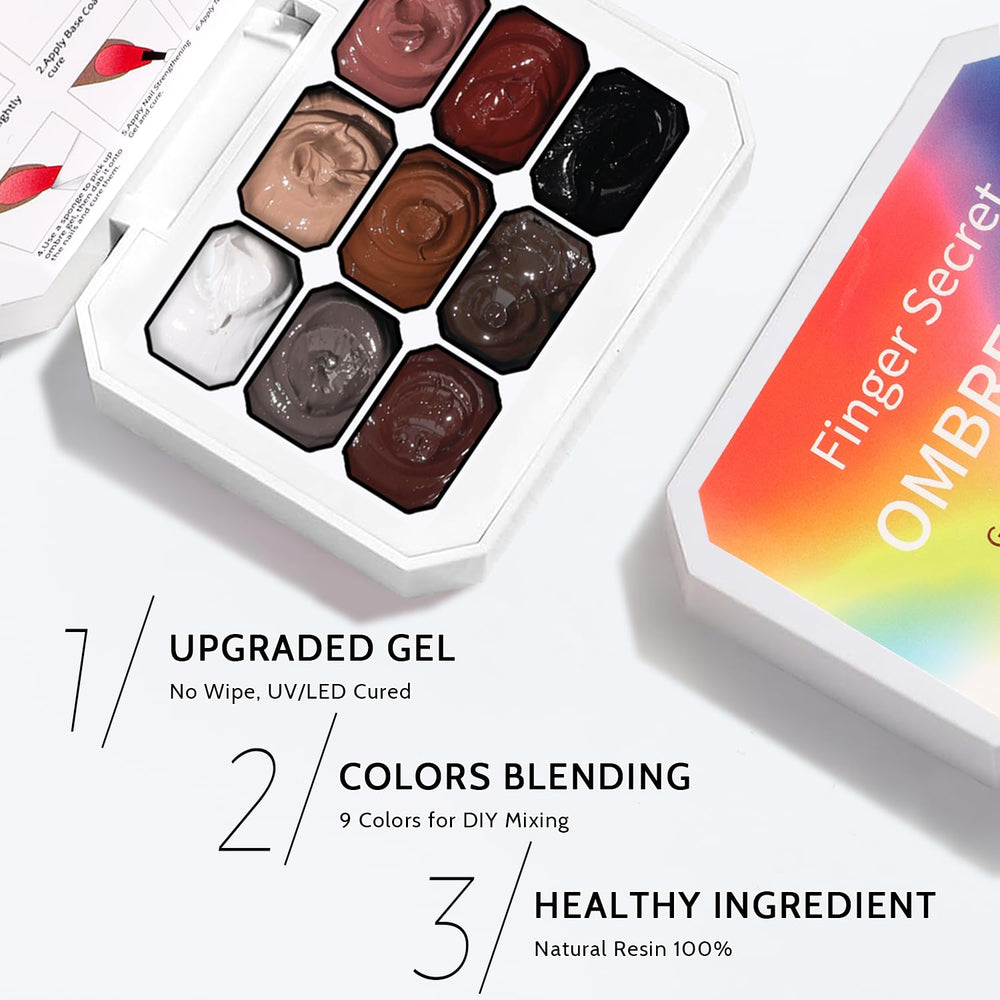 Karroy multifunctional paint gel used for nail art and chrome powder.