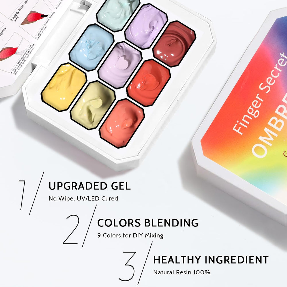 Karroy no-wipe UV LED curing nail gel for quick, clean finish
