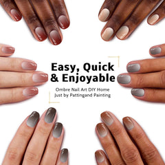 Karroy nine-color ombre palette swatches for vibrant gradients.