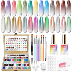 Karroy sponge pat gel polish palette for quick ombre nails at home