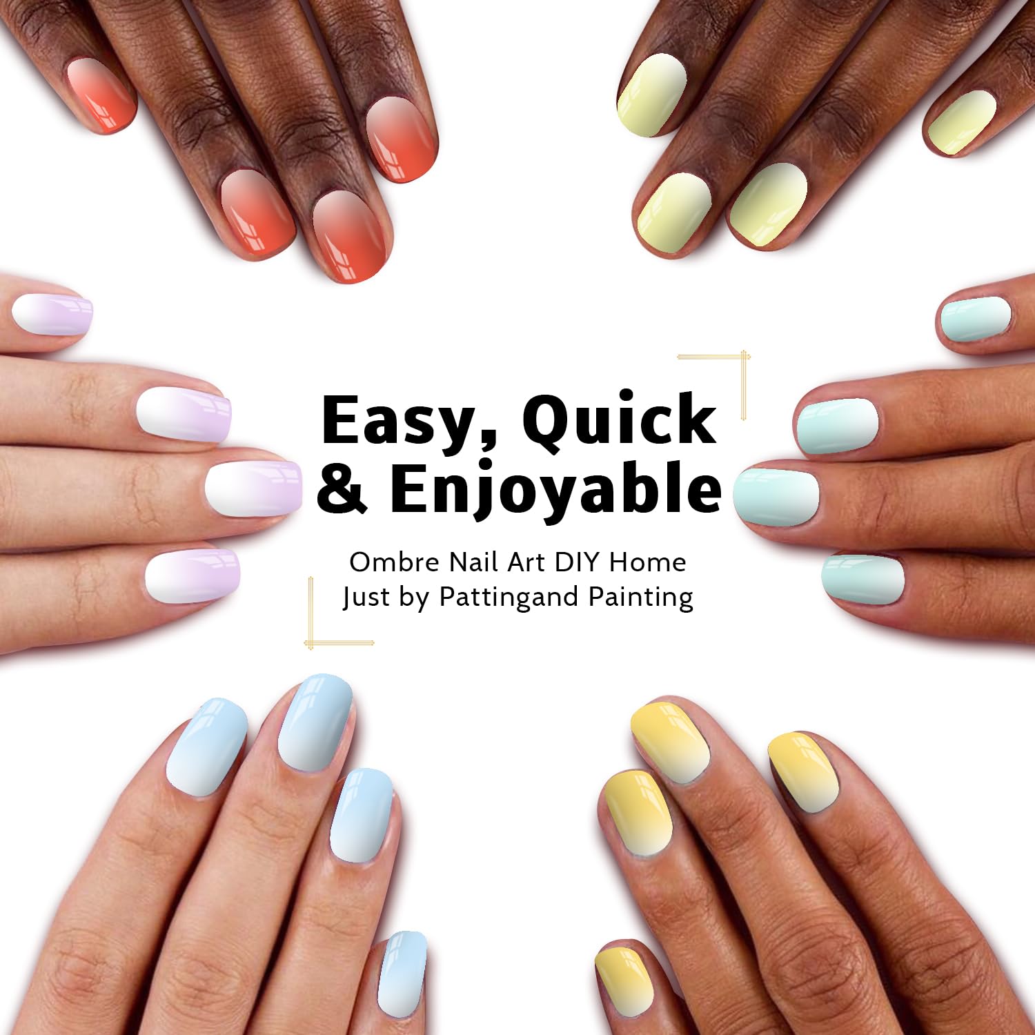 Karroy blooming aura nail gel creating soft color transitions on nails