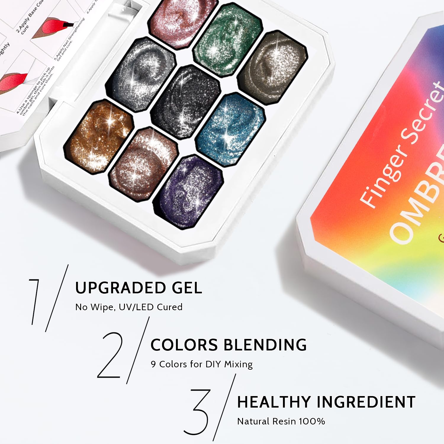 Karroy Sponge Pat Paint Nail Gel vibrant pigments for bold gradient art
