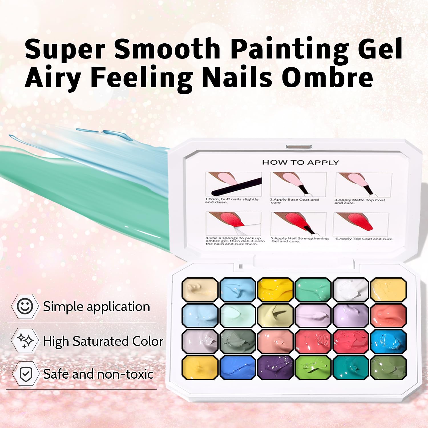 Karroy Sponges auto-blending formula helps beginners achieve salon-like results.