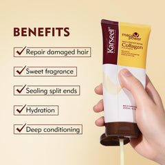 Karseell Argan oil close-up on hair strand for shine.