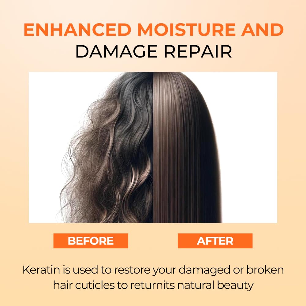 Karseell Deep Cleansing Shampoo 10ml purifies hair before application.