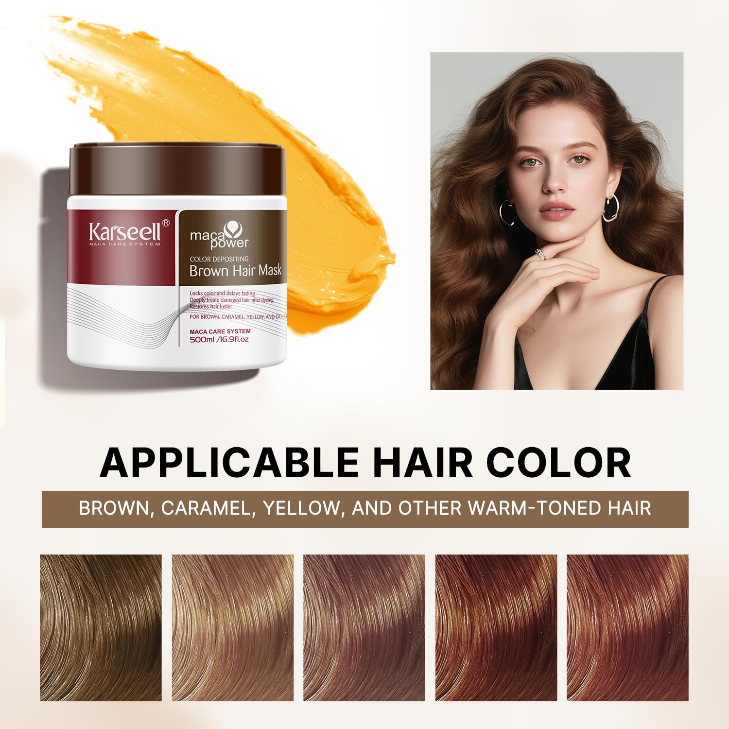 Karseell deep-conditioning cream texture for silky hair